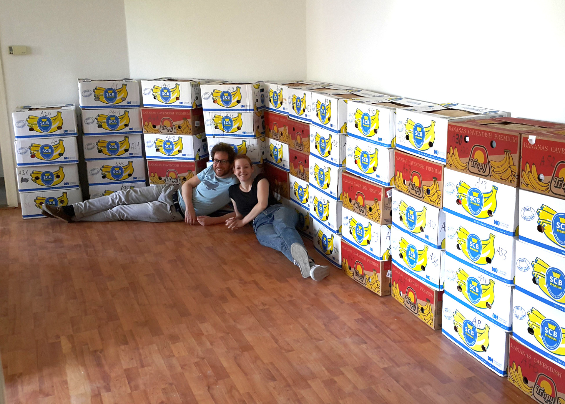 Our banana boxes in 2018 Our banana boxes in 2018